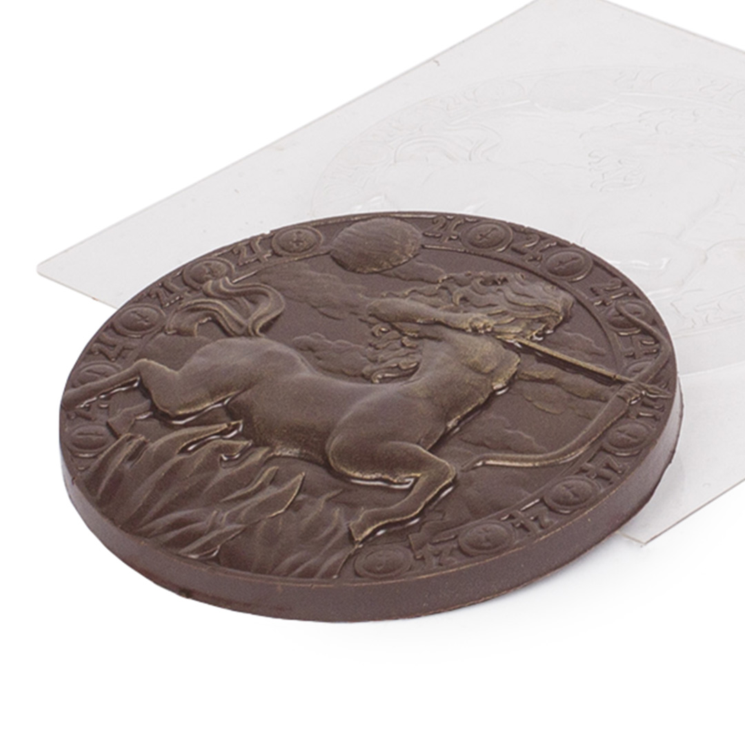 картинка Стрелец гороскоп, медаль, форма пластиковая от магазина KADZAMA