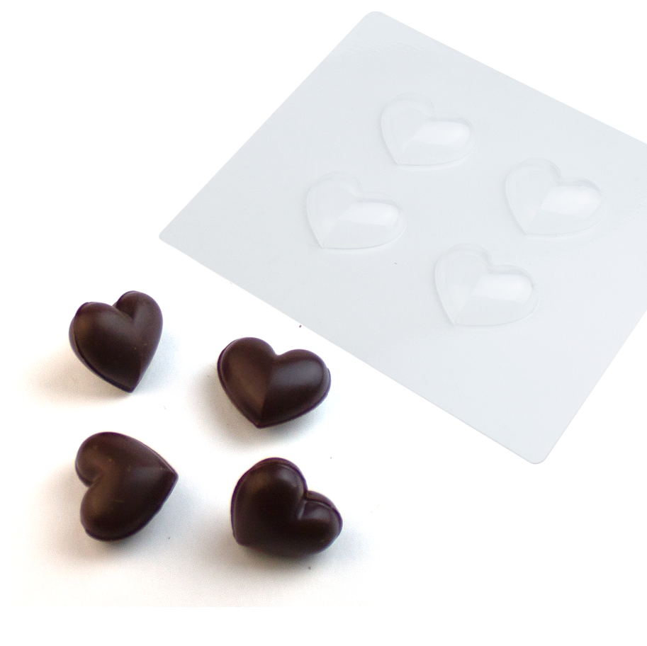 картинка Сердце гладкое малое, фигурка, форма пластиковая от магазина KADZAMA